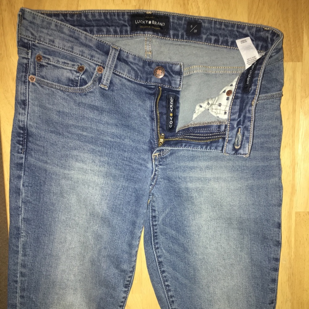 lucky brand mom jeans medium wash
